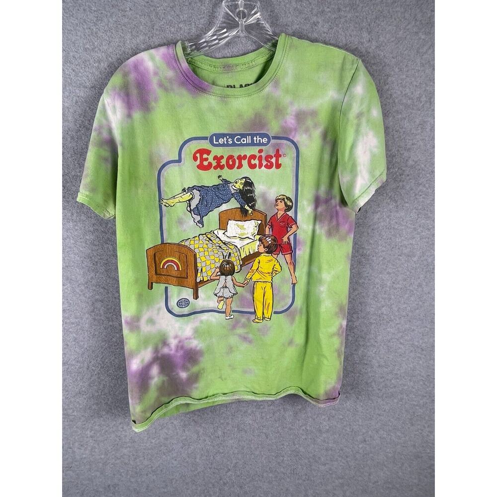 Black Matter Exorcist T Shirt Men's Size S Tie Dye Retro Style Movie Tee